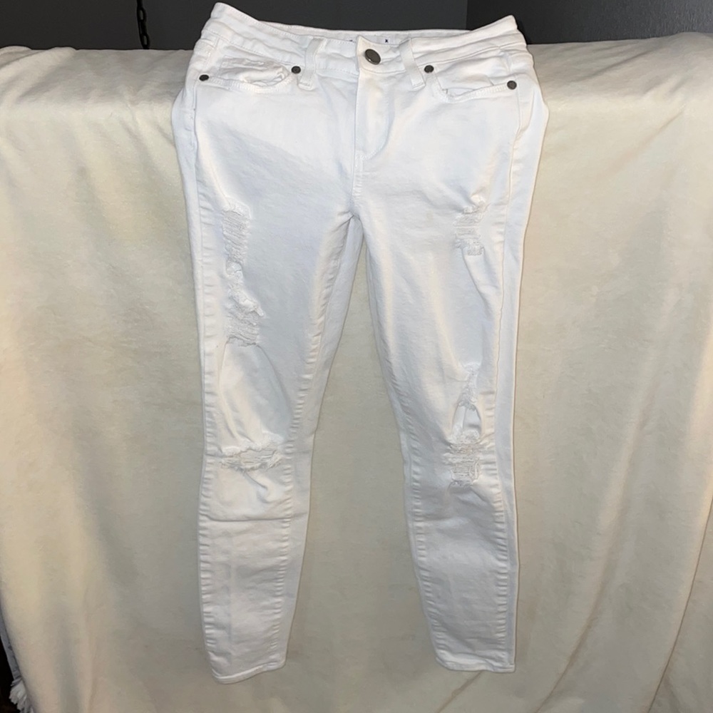Paige White Jeans with Holes